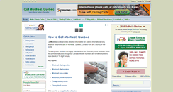 Desktop Screenshot of callmontreal.com